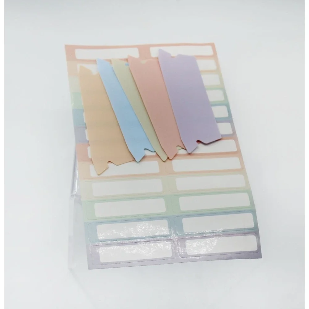 Pastel Expanding File Folders Set with Dividers and Labels Multi Color 6 Pack